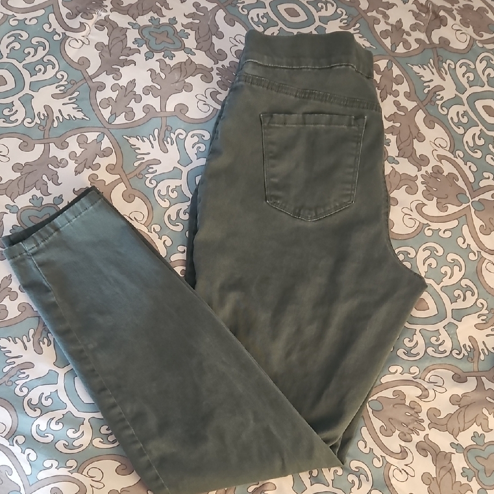 NineWest Pull-on Pants Green Size 12
